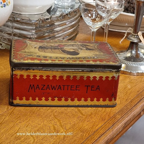 Antiek blik Mazawattee tea
