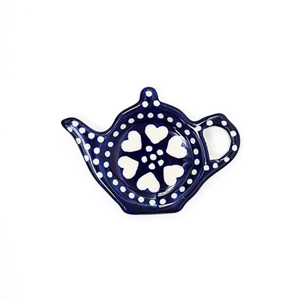 teabag dish teapot Bunzlau Castle - Blue Valentine