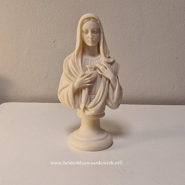 Maria beeldje van Albast (bedroefd/huilend)