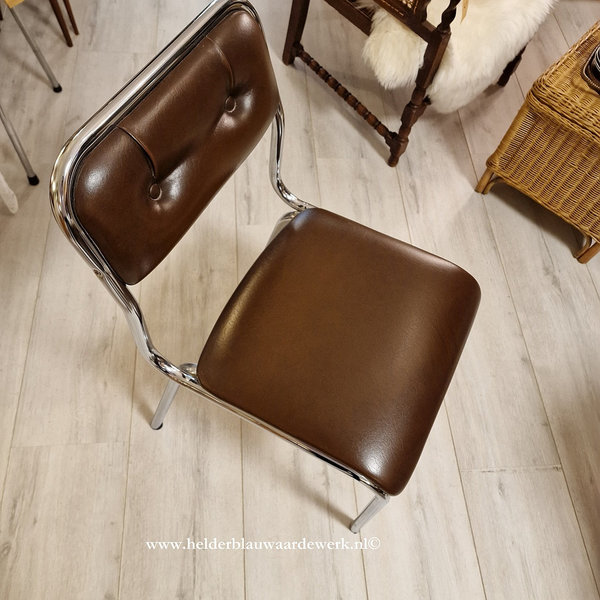 TAVO Belgium set van vier vintage buisframe stoelen